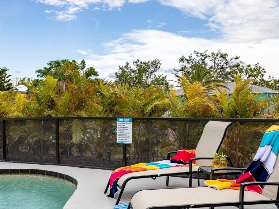 Englewood, Manasota Keys - 2 Bedroom Luxury Villa, Pool, Game Room, 6 Min To Beaches Next To Canal Exteriör bild
